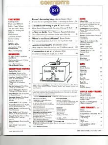 Spectator Contents Page