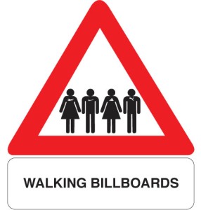 walking billboards